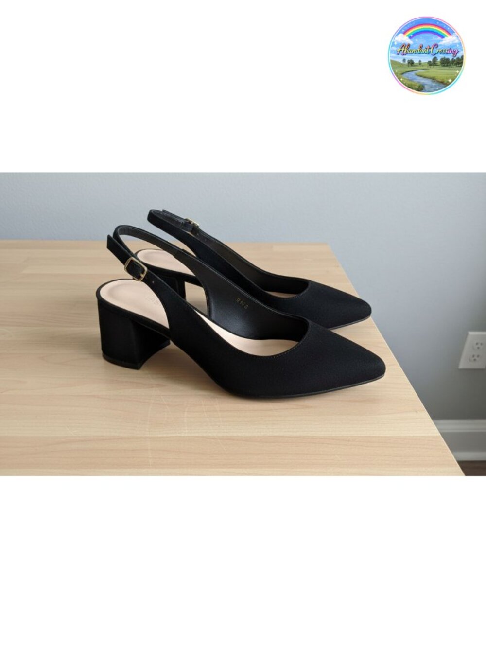 Pointed Toe Block Heel Pumps Slingback Chunky Slip On Low Mid Heel Closed Toe